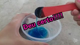 Como fazer Slime com shampoo e sal Deu certo [upl. by Lenahtan]