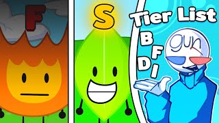 จัด Tier List ตัวละครใน BFDI 🔥🍃 [upl. by Itagaki]