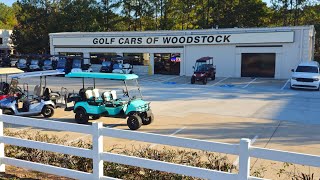 Golf Cars of Woodstock GA now open Club Car Denago Star Cart Dealer north Atlanta [upl. by Esinehc]