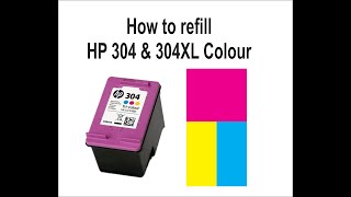 Refill cartridge HP 304 304XL Colour [upl. by Erskine109]