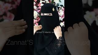 Arabian niqab tutorial  Niqab fromZannatS Islamic wearhouse ❤️ [upl. by Iveel503]