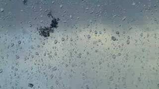 Sleet on window pane [upl. by Ailimaj131]