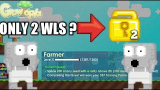 GROWTOPIA SPLICE 200 SEEDS ABOVE 20 RARITY QUEST WITH ONLY 2WLS [upl. by Cranford]