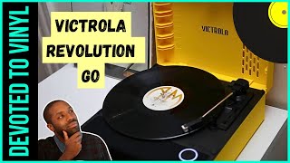 Victrola Revolution GO review  A Rechargeable Record Player [upl. by Nailluj]