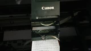 Test Print Canon MP237 printer [upl. by Nnylatsyrc]