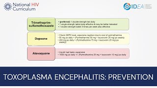 MiniLecture Series Toxoplasma Encephalitis Prevention [upl. by Erasaec564]