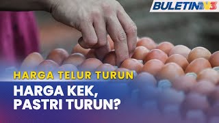 HARGA TELUR  Turun 90 Sen Sepapan Pengusaha Pastri amp Kek Perlu Masa Turunkan Harga [upl. by Zeeba]