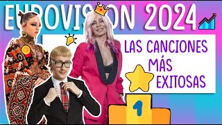 QUE CANCIÓN DE EUROVISION 2024 TIENE MÁS ESCUCHAS [upl. by Arata]