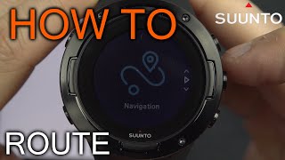 How to add Route on Suunto 5 Watch [upl. by Gentille]