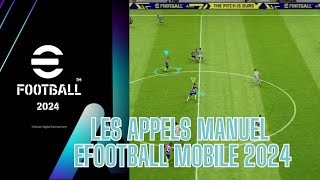 Comment faire les appels manuel sur efootball 2024 mobileefootball [upl. by Calder]