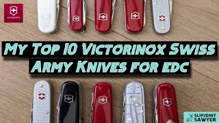 10 Best Victorinox Swiss Army Knives For EDC [upl. by Ailesor]