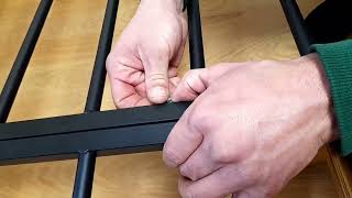 How to put a Metal Bed frame together in 3 minutes video [upl. by Ahsenahs]