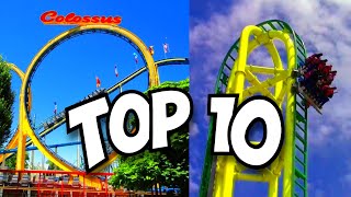 Top 10 BEST Roller Coasters at Lagoon 2024 [upl. by Nylhsa]