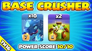 10 x EDragons  Overgrowth Spell  WOW TH16 Attack Strategy Clash of Clans [upl. by Wootan790]