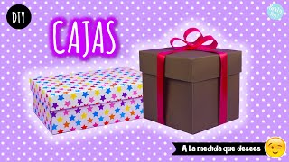 Como hacer una caja de regalo 🎁  Hazlas a la medida que desees Partypop DIY🎉 [upl. by Ahsienot]