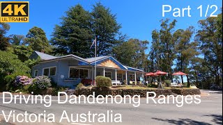 Driving Dandenong Ranges Part 12  Montrose  Olinda  Sassafras  Emerald  Emerald Lake Park [upl. by Htyderem]