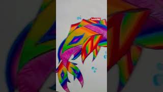 Image rainbow fish drawing [upl. by Akkinahs]