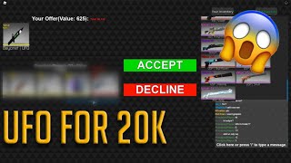 Counter Blox Trading 2  Road to 100k value  UFO FOR 20k WOW [upl. by Borer]