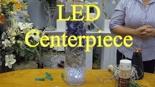 How to Make a Wedding Centrepiece with Orchids and LED Lights [upl. by Atoel]