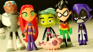 Teens Titans GO  Юные Титаны Вперёд  Игрушки и Игра про Мультик Видео Обзор на русском [upl. by Elnora]