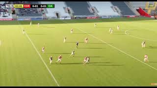 HUGE HIT  CORK V KERRY  2024 MUNSTER U20 FOOTBALL CHAMPIONSHIP [upl. by Airetahs]