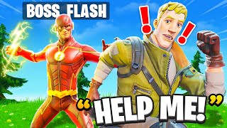 I Pretended to be BOSS Flash In Fortnite [upl. by Hteboj29]