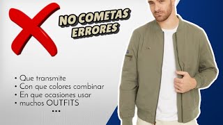 CHAQUETA DE ALGODÓN → Como combinar y vestirlas  muchos OUTFITS para hombre [upl. by Averil937]