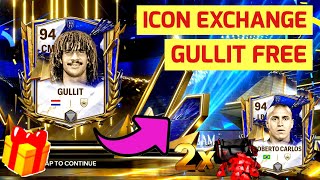 🔥 GULLIT FREE EXCHANGE TOTY NHẬN FREE 94 ICON FC MOBILE  LEAK MYSTERY SIGNING FREE DE JONG [upl. by Kenway]