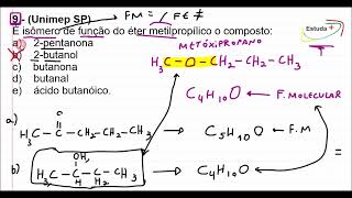 É isômero de função do éter metilpropílico o composto [upl. by Nosned]