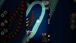 🐍WormsZone io❤️001 Slither snake best world record magicslithersnakegameplay gaming shorts [upl. by Elenaj299]