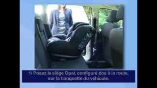 Installation dos à la route du siègeauto groupe 0 et 1 OPAL de BEBE CONFORT [upl. by Nevram]