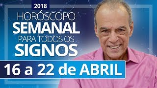 HORÓSCOPO SEMANAL  16 a 22 de ABRIL de 2018  João Bidu [upl. by Ais]