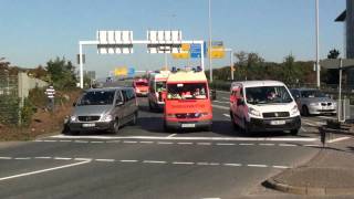 RTW DRK ASB und NEF der Berufsfeuerwehr Frankfurt am Flughafen [upl. by Kort]