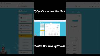 How to Block Any WiFi User in TPLink Router  TPLink Router MAC Address Block and unblock user [upl. by Loram]