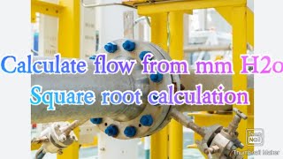 calculate mm H2o To Ton H Flow square root calculation [upl. by Dyanna]