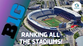 Big 10 Football Stadiums RANKED [upl. by Hillyer175]