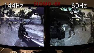 120Hz vs 144Hz in 240FPS Slow Motion [upl. by Aniarrol]