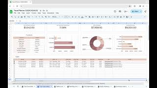 How to add new rowslines  Travel Planner Google Sheets [upl. by Boelter]