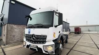 071553  MERCEDES BENZ AROCS 2043 LSTCHNT 4X2 RETARDER PTO HYDRAULIC 286000 KM EURO 6  2016 [upl. by Htyderem]