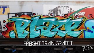 Color freight TRAIN BOMBING GRAFFITI ● Blaze ft Sarek [upl. by Durwin]