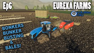 EUREKA FARMS Ep 6  BONKERS BUNKER BUSTING amp BALES  Let’s Play Farming Simulator 19 FS19 [upl. by Arikehs]