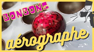 Bonbons Chocolat 🍬 avec Aérographe Pâtisserie 🍫 [upl. by Assilem318]