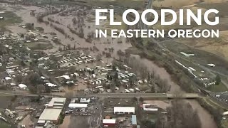 Flooding in Eastern Oregon after river overflow [upl. by Normi754]