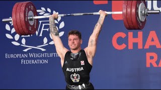 Elias Simbürger 89kg  Clean amp Jerk Bronze European U20 Championships  Raszyn POL \ 20241031 [upl. by Norvall215]