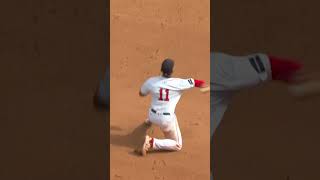 Rafael Devers makes the throw across the diamond from one knee 👏 [upl. by Hauger]