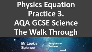 Units and equations 3 walkthrough AQA Physics [upl. by Dowlen]