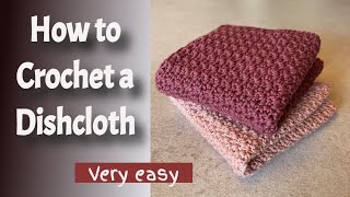 AMAZING Crochet Dishcloth Pattern  So EASY to do [upl. by Sivad]