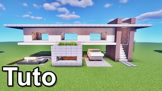 MINECRAFT TUTO BELLE MAISON MODERNE [upl. by Furey434]