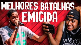 EMICIDA MELHORES BATALHAS  BATALHA DE RIMA EMICIDA REACT  REAÇÃO [upl. by Ylrebme]