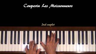 Couperin Les Moissonneurs Piano Tutorial [upl. by Sanfred]